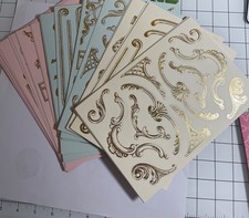Anna Griffin Boiserie Card Stickers - opened - RARE FIND 
