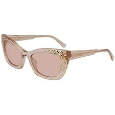 NEW MCM 682SR 237 Crystal Champagne Sunglasses with MCM Case