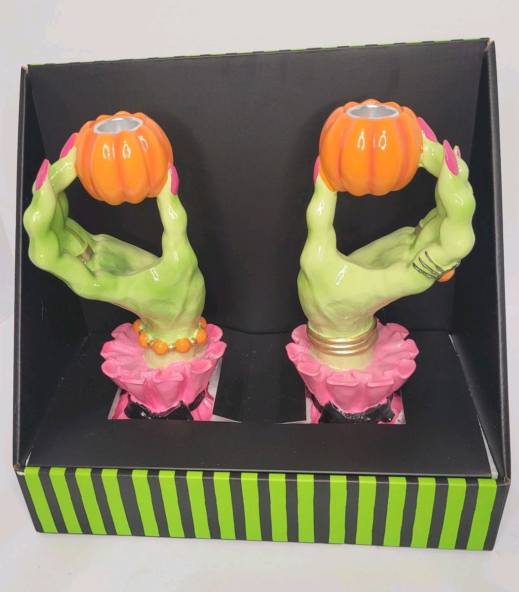 Broomstick Blvd. Halloween Witch Hand Candle Holders | eBay
