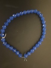 Blue chalcedony 10mm Faceted Strand Gemstone Beads Jewelry Making