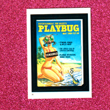 1982 Wacky Packages Album Sticker "PLAYBUG" #35