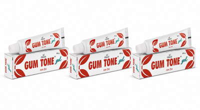 Charak Gumtone Herbal Gel Pack of 3 Healthy Gums & Teeth 50g x3 Total 150g