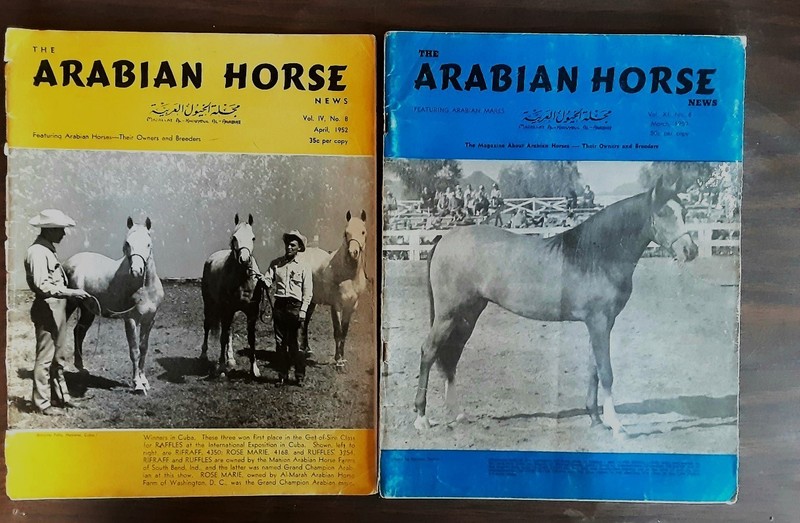 1952 Arabian Horse Newsmagazines  lot of 2 vintage ranching, showing, breeding