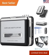 Cassette Tape Player – Portable Tape Player Audio Cassette to Digital Convert...