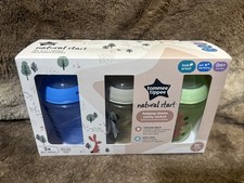 Tommee Tippee 3-Pack 9oz Natural Start Wide-Neck Bottles Anti-Colic BPA-Free
