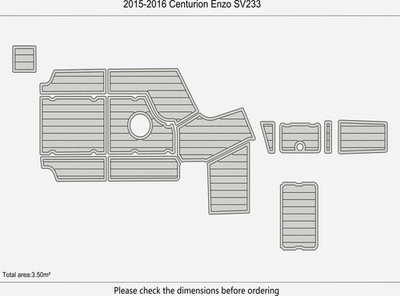 2015-2016 Centurion Enzo SV233 DuraEVA Boat flooring