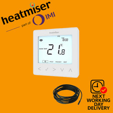 HEATMISER NEOSTAT-E V2 ELECTRIC FLOOR HEATING THERMOSTAT (WHITE OR BLACK OPTION)
