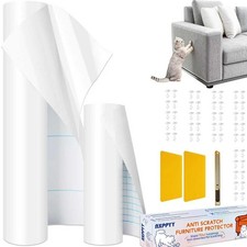 Cat Scratch Furniture Protector Set, Single-Sided Couch Protector from Cats C...