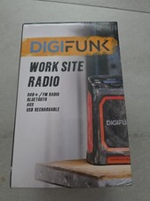 DigiFunk Work Site Radio | USB Rechargeable | DAB+, DAB, FM, Bluetooth, AUX