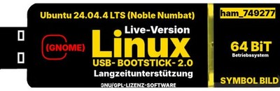Ubuntu 24.04.4 LTS 64 Bit BOOT -STICK USB 2.0  LIVE-VERSION