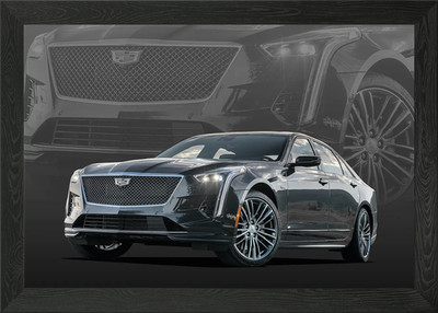 Cadillac CT6 Luxuslimousine gerahmtes Wandbild Poster Leinwanddruck Bild