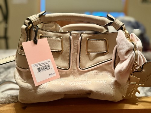 Juicy Couture SANDSTONE/ POWDER BLUSH JUICY FAN CLUB XBODY - Picture 1 of 4