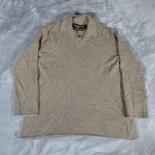 Source Unknown V-Neck Oversized Sweater Womens One Size (See Measurements) Wool