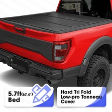 Hard 3-Fold Low-pro Tonneau Cover for 2009-2025 Dodge Ram 1500 Classic&New 5.7FT