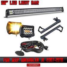 52 Led Light Bar4 Led Pods Upper Roof Bracket For 07-18 Jeep Wrangler Jk 52 Led Light Bar4 Led Pods Upper Roof Bracket For 07-18 Jeep Wrangler Jk