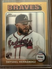 2024 Topps Heritage High Number Daysbel Hernandez Chrome GOLD Border /5!!  SSP