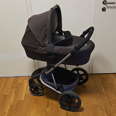 easywalker Harvey Kombikinderwagen & Sportwagen dunkel lila/beige mit Aufsatz