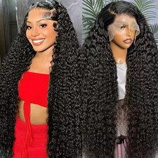 30 Inch 13X6 Deep Wave Lace Front Wigs Human Hair 200 Density HD Lace Frontal Wi