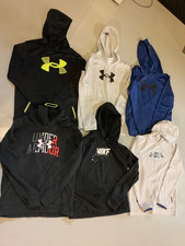 Lot Of 6 Hoodies Pullovers Sweatshirts Youth X-Large XL Under Armour Nike - NICE