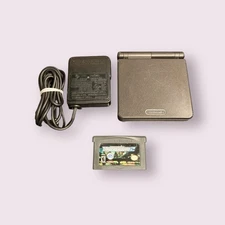 Nintendo Game Boy Advance SP AGS-001 Console Onyx Black Bundle Tested