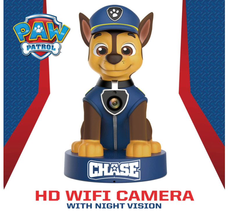 Ematic EPWB1402 PAW Patrol 1080p HD WiFi Camera with Audio & Night Vision, Blue