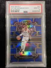 2023-24 Select Concourse Victor Wembanyama Rookie #87 Blue Prizm (RC) PSA 10
