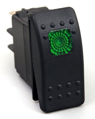12v 20 Amp Waterproof LED On/Off Boat Marine SPST 3P Rocker Switch with Light...