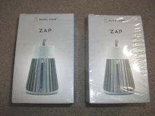 2 x new buzzbgone zap in retail sealed box (rechargeable)