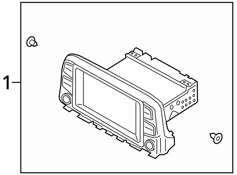 Receptor de radio reproductor de CD Hyundai Kona Am Fm 2018-2021 COT0Z Foto 4 de 4