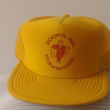 Vintage Doors, INC. Yellow Trucker Hat Mesh B...