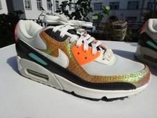 Nike Air Max 90 CW2656-001 sneaker da donna tessuto pelle bianca taglia 38 (UK4,5) nuove