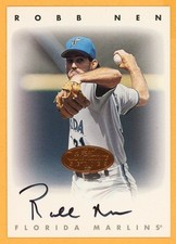 ROBB NEN 1996 Leaf Signature Autograph On-Card AUTO