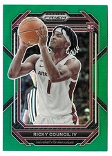 2023 Ricky Council IV Panini Prizm Draft Picks Green Prizm Rookie - 76ers