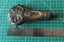 Vintage Antique Copper / Brass / Bronze Black Powder Horn/Flask