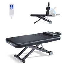 2-Motor Fully Electric Salon Facial Bed Chair Multi-Purpose Massage Tattoo Table