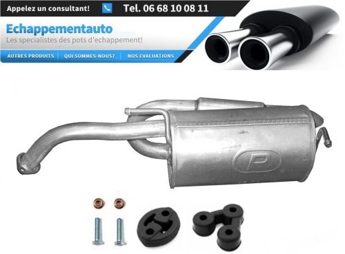 Silencieux arrière pour Chevrolet Matiz 0.8 et 1.0 essence ou GPL référence OE 96591511