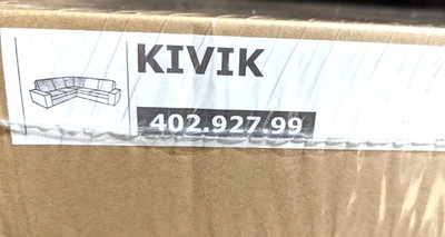 Ikea KIVIK Corner Sectional Section Cover Slipcover DANSBO WHITE New! SEALED!