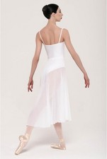 Wear Moi Melina White Pull On Long Stretch Stretch Tulle Skirt Womens