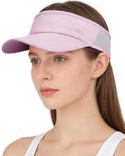 Sports Sun Visor Hat Men Women, Lightweight Breathable Quick-Dry Visor Purple