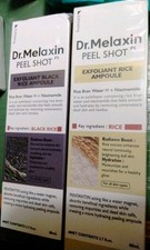 Dr.Melaxin Peel Shot White and Black Rice Duo Soft Exfoliating OFFICIAL SEALED