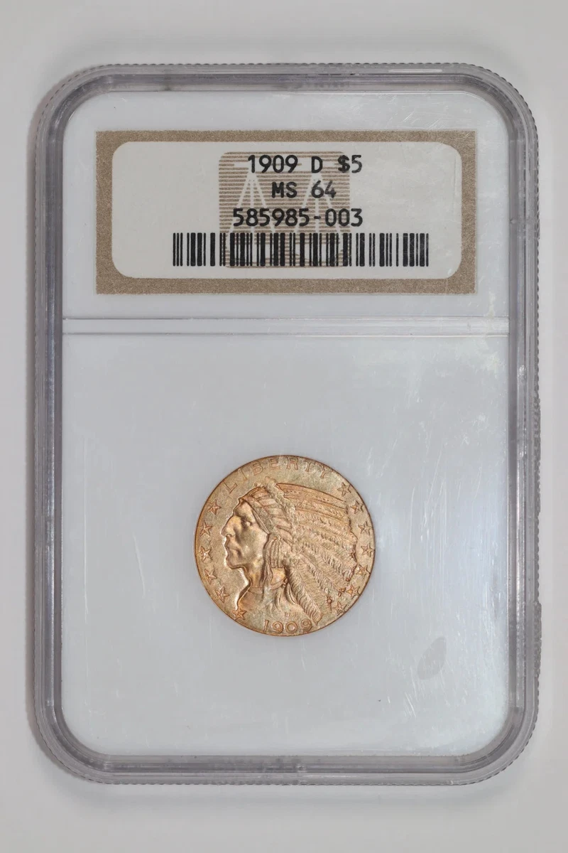 1909 Year Half Eagle $5 US Gold Coins (Pre - 1933) for sale | eBay