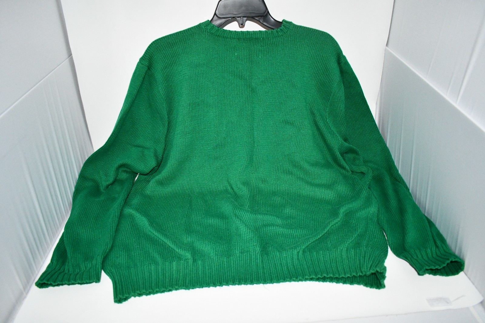 Polo Ralph Lauren Cotton Kelly Green Sweater Size XX Large Great Condition thumbnail 3