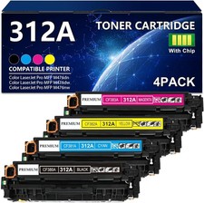 4PK CF380A 312A Toner for HP Color Laserjet Pro MFP M476dn M476dw With Chip