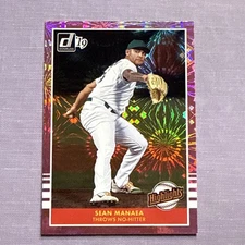 2019 Donruss Highlights Pink Fireworks #3 Sean Manaea Athletics