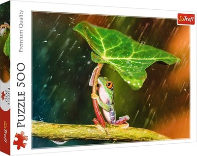 TREFL, Puzzle 500 Teile Der Frosch im Regen, TRF37288