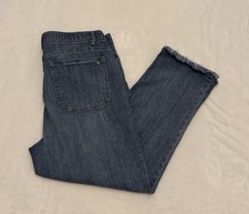 Wit  Wisdom 'Ab'Solution Frayed High Waist Jeans  Size 16  EUC