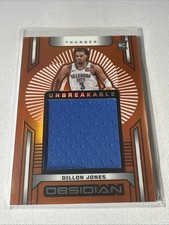 24-25 Panini Obsidian Unbreakable Dillon Jones  Electric Etch Orange Flood /99 
