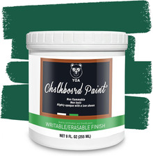 Chalkboard Paint, Green Matte, Acrylic Material, Non-Toxic, 255G/9Oz Cover 35 Sp