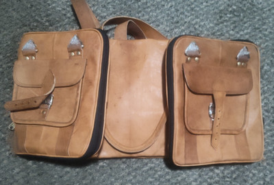 Leather Handmade Vintage Travel Luggage 32 Inch Leather Duffle Bag for Men and W