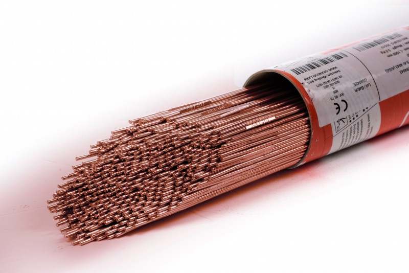 Baguettes TIG acier 2.4mm x 1m pour l'assemblage de tuyauteries industrielles